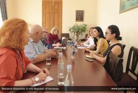 Armenia’s deputy Speaker of Parliament holds meeting with CoE Directorate of Internal Oversight evaluators 