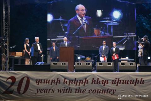 Artsakh President attends event dedicated to 15th anniversary of ‘Base Metals’ CJSC