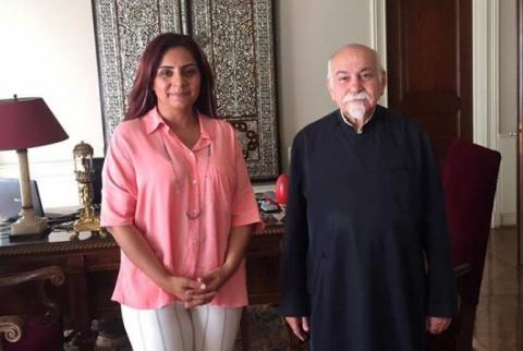 Ethnic Armenian lawmaker of Turkey’s parliament visits patriarchal locum tenens Archbishop Bekchyan