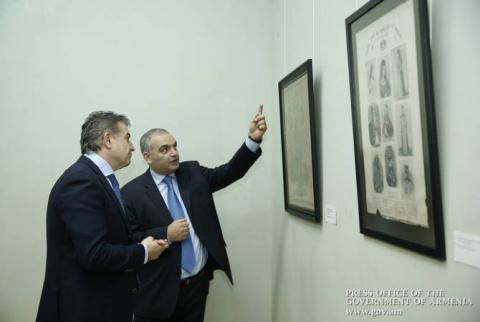 PM Karapetyan visits National Gallery, History Museum 