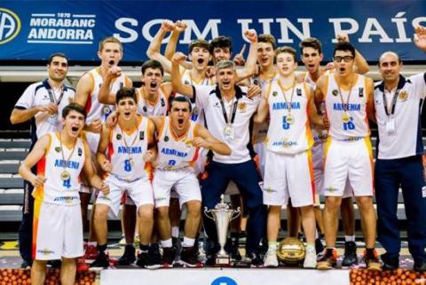 Armenian U16 basketball team becomes European Champion 