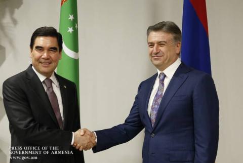 Armenian Premier, Turkmen President discuss cooperation issues