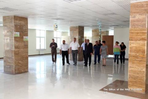 Artsakh President visits Stepanakert youth and culture palace