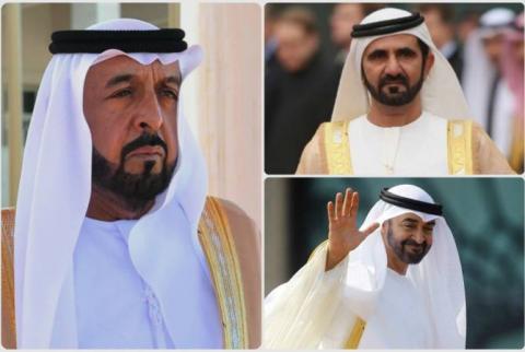 UAE President, Vice President and Crown Prince of Abu Dhabi congratulate Armenian President on Independence Day  