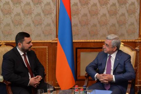 Armenian President receives Iraq’s Minister of Agriculture