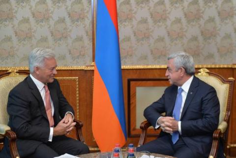 Նախագահն ընդունել է ՄԹ արտաքին գործերի և համագործակցության նախարարության Եվրոպայի և Ամերիկաների հարցերով պետնախարար Ալեն Դանքնին