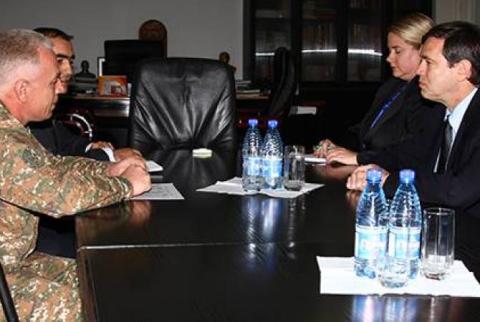 Artsakh’s Defense Minister receives newly appointed OSCE MG U.S. Co-chair