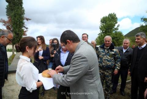 Արայիկ Հարությունյանը Հացի գյուղում մասնակցել է ջրագծի բացման արարողությանը