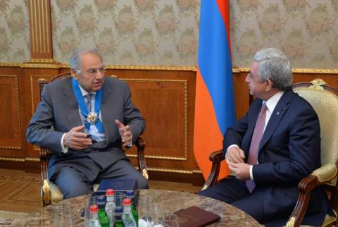 President Sargsyan receives President of Tavitian Foundation