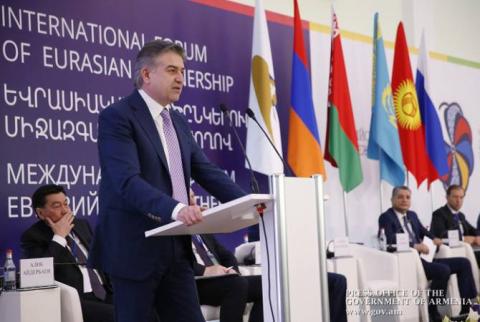 Armenia has high trade turnover growth with all EEU countries, says PM Karapetyan  