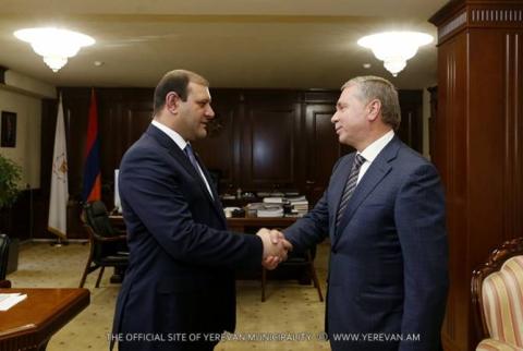 Տարոն Մարգարյանը հանդիպել է Մոսկվայի կառավարության նախարար Սերգեյ Չերյոմինի հետ