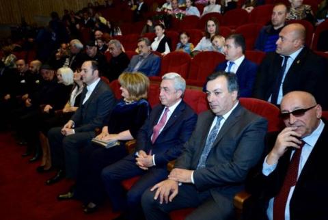 ՀՀ Նախագահը ներկա է գտնվել Ռաֆայել Քոթանջյանի 75-ամյակին նվիրված հոբելյանական երեկոյին