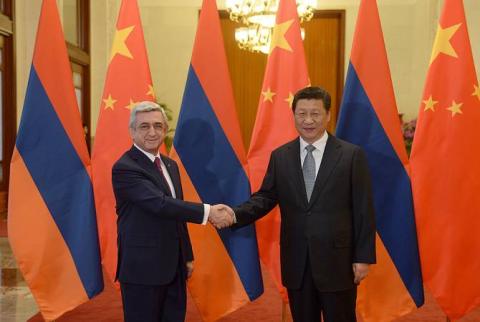 President Sargsyan sends congratulatory message to Chinese President Xi Jinping