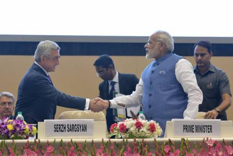 President Sargsyan attends plenary session of “World Food: India -2017” conference and opening of food industry exhibition