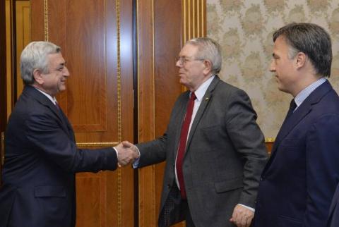 Президент Армении принял содокладчиков ПАСЕ