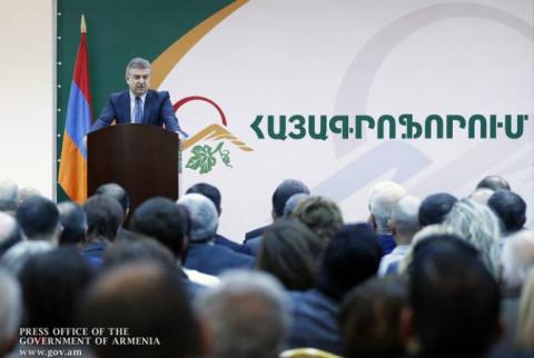 We have set a goal to increase farming productivity in Armenia – Premier Karapetyan