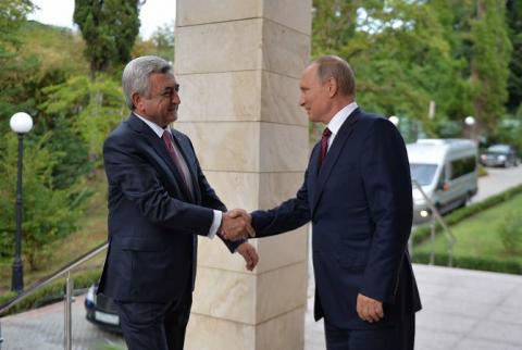 Армения и РФ продолжают углублять стратегическое и союзническое сотрудничество: Визит президента Армении Сержа Саргсяна в РФ