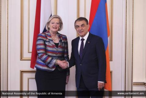 Արա Բաբլոյանն ընդունել է Նիդերլանդների Սենատի նախագահին