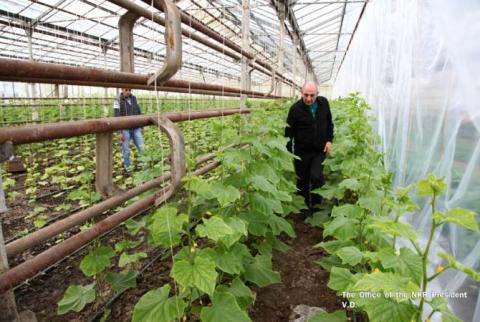 Artsakh President Sahakyan visits Hadrut region