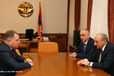 Artsakh President receives head of Armenia’s state social security service