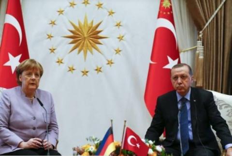 Turkey’s Erdogan, Chancellor Merkel hold phone talk