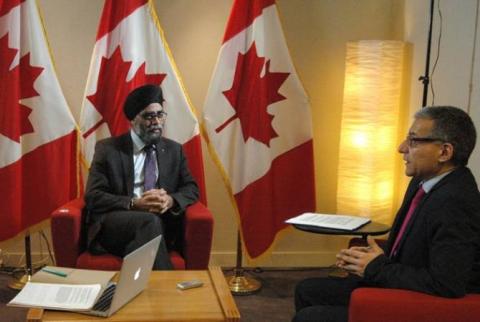 Министр обороны Канады придает важность сотрудничеству между Арменией и Канадой в оборонной сфере