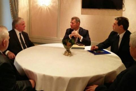 FM Nalbandian’s meeting with OSCE MG Co-chairs kicks off in Vienna