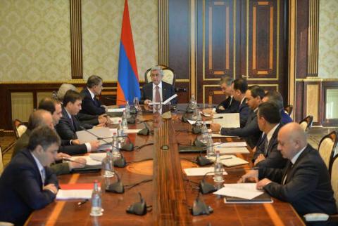 President Sargsyan convenes National Security Council session