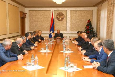 President of Artsakh holds consultation with representatives of legislative and executive power branches