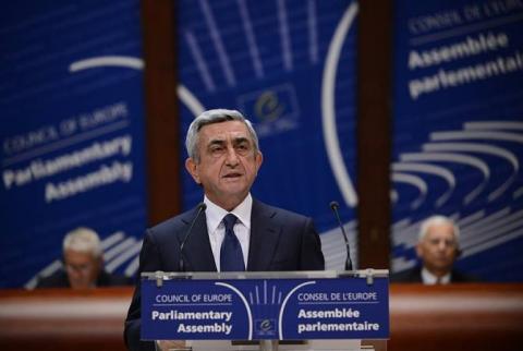 Armenia fulfilled main commitments of democratization assumed before CoE, says President