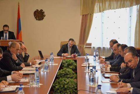 ՀՀ գլխավոր դատախազին զեկուցվել է Արմավիրի մարզի դատախազության 2017թ. գործունեության արդյունքները