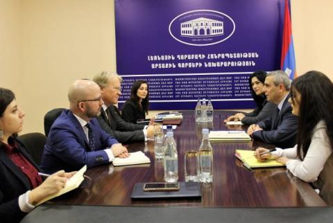 Artsakh FM receives MEP Lars Adaktusson