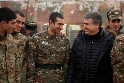 Armenian PM addresses congratulatory message on Army Day