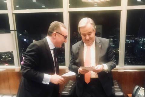 UN Secretary-General reaffirms support to OSCE Minsk Group Co-chair format for NK conflict settlement