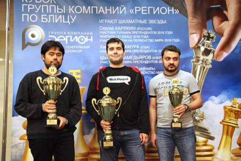 Завен Андриасян разделил 2-е и 3-е места в блиц-турнире “Аэрофлот Опен”