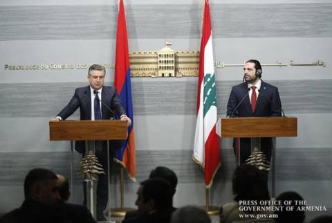 Հայաստանի և Լիբանանի միջև հարաբերությունները պատմական են, գալիս են դարերի խորքից. Սաադ Հարիրի