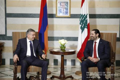 Հայաստանի և Լիբանանի վարչապետները հանդես են եկել բանակցությունների արդյունքներն ամփոփող հայտարարություններով
