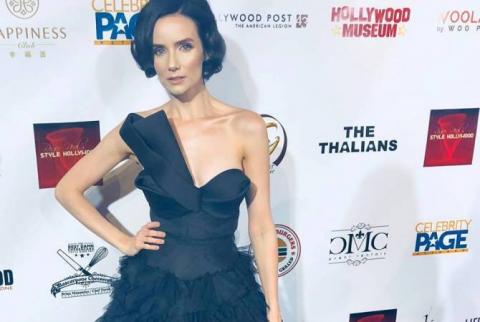 Victoria Summer wears exclusive gown by Armenian fashion designer for 2018 Academy Awards - Interview