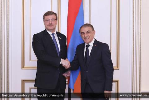 Armenia’s Parliament Speaker receives delegation of Russian Federation Council