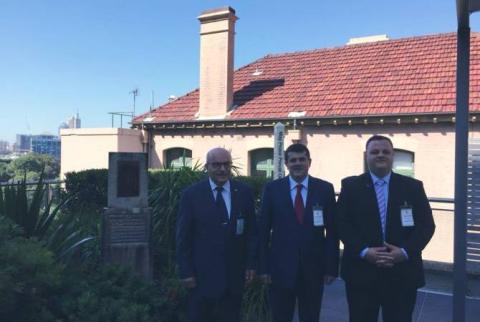 State Minister of Artsakh visits New South Wales Parliament in Australia 