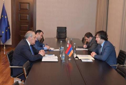Посол Армении встретился с председателем парламента Грузии