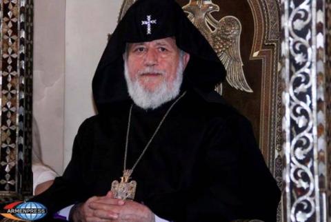 Catholicos of All Armenians awarded with “Gregory the Illuminator” medal of Union of Armenians of Ukraine
