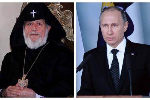 Catholicos of All Armenians Garegin II congratulates Putin on victory in Russian presidential election