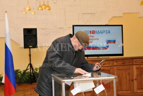 Путин набрал 95% голосов на выборах президента России в Гюмри