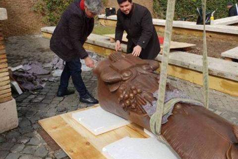 Works on erecting statue of Gregory of Narek completed in Vatican: Ambassador Minasyan releases details