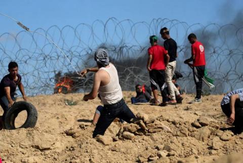 На границе сектора Газа возобновились столкновения палестинцев с израильскими военными