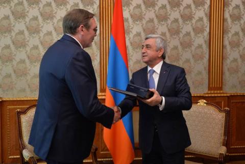  ՀՀ Նախագահը Իվան Վոլինկինին պարգևատրել է Բարեկամության շքանշանով