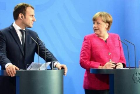 Меркель обсудила с Макроном ситуацию в Сирии и международную обстановку