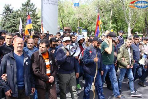 MP Pashinyan, crowd of supporters hold opposition protest in downtown Yerevan 