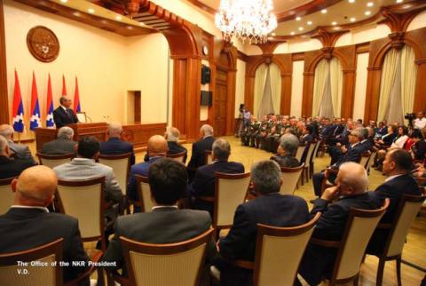 Արցախի նախագահի նստավայրում պարգևատրման արարողություն է տեղի ունեցել